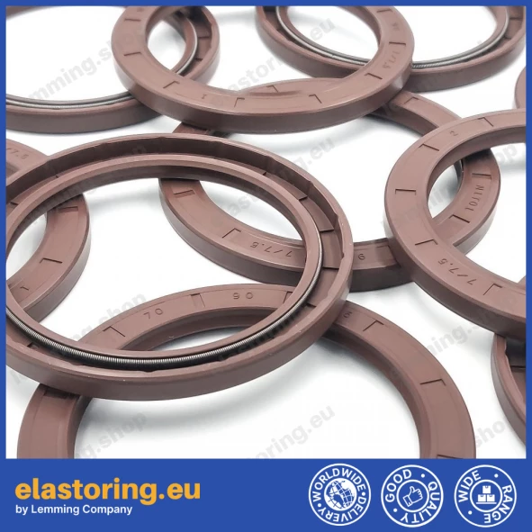 Pressure oil seal 70x90x7/7,5 N1T01 FPM [BABSL]